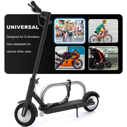 Mezelon E Scooter Schloss 8mm | Fahrradschloss | Hochsicherheits-Schlösser | Handschellenschloss | Hochbelastbare Schlösser für E Scooter/Fahrräder/E-Bike/Motorrad