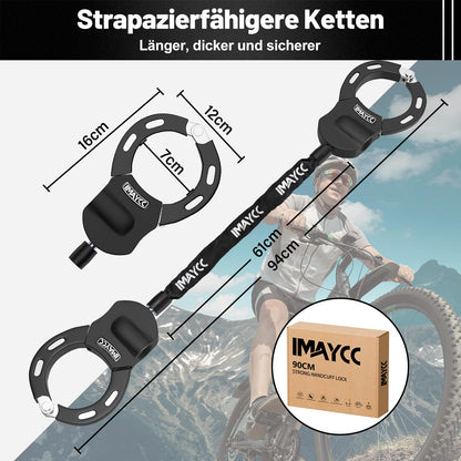 IMAYCC E Scooter Schloss, Schloss für E Scooter, Diebstahlschutz Handschellenschloss, Hohe Sicherheit Fahrradschloss für den E Scooter, Roller, Segway, Ninebot, Xiaomi, NIU und Rollerschloss.