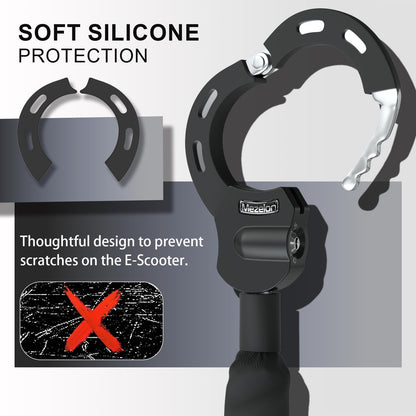 Mezelon E Scooter Schloss 8mm | Fahrradschloss | Hochsicherheits-Schlösser | Handschellenschloss | Hochbelastbare Schlösser für E Scooter/Fahrräder/E-Bike/Motorrad